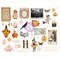 Twilight Collection Chipboard - 36 pcs w/ foil details / chipboard stickers Scrapbook Supplies Material For Craft Notebooksdecoupage Album Journals Planners Art Journaling Bullet